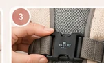 Tether buckle being attached to the vest